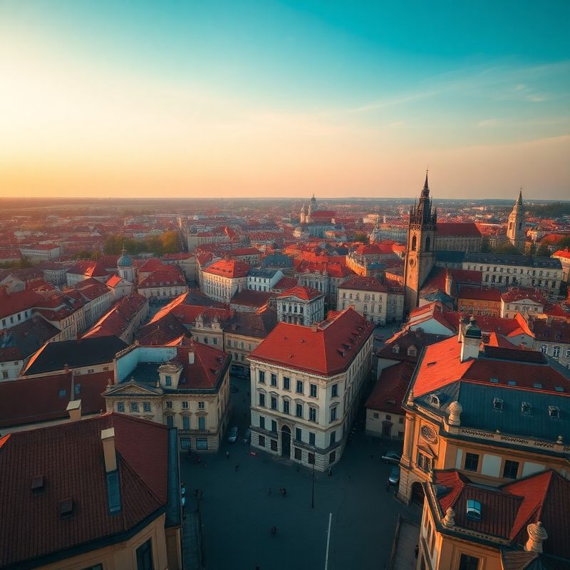 Pohled na pražské čtvrti z výšky s regionálním ekonomickým kontextem